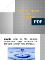 4 Kinetic Theory of Liquids