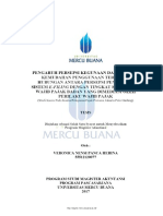 TESIS. Diajukan Sebagai Salah Satu Syarat Untuk Menyelesaikan Program Magister Akuntansi. Oleh - VERONICA NENSI PANCA HERINA - PDF