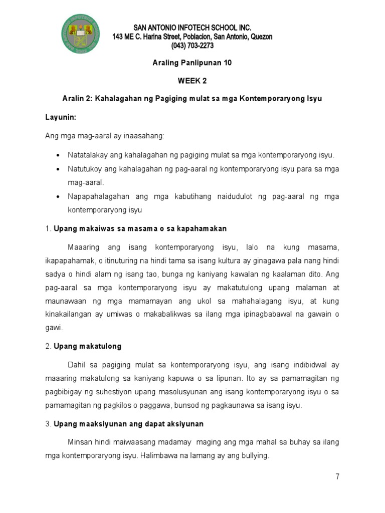 Learning Module - AP 10 (Week 2) | PDF