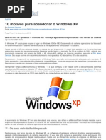 10 motivos para abandonar o Windows XP - imprimir
