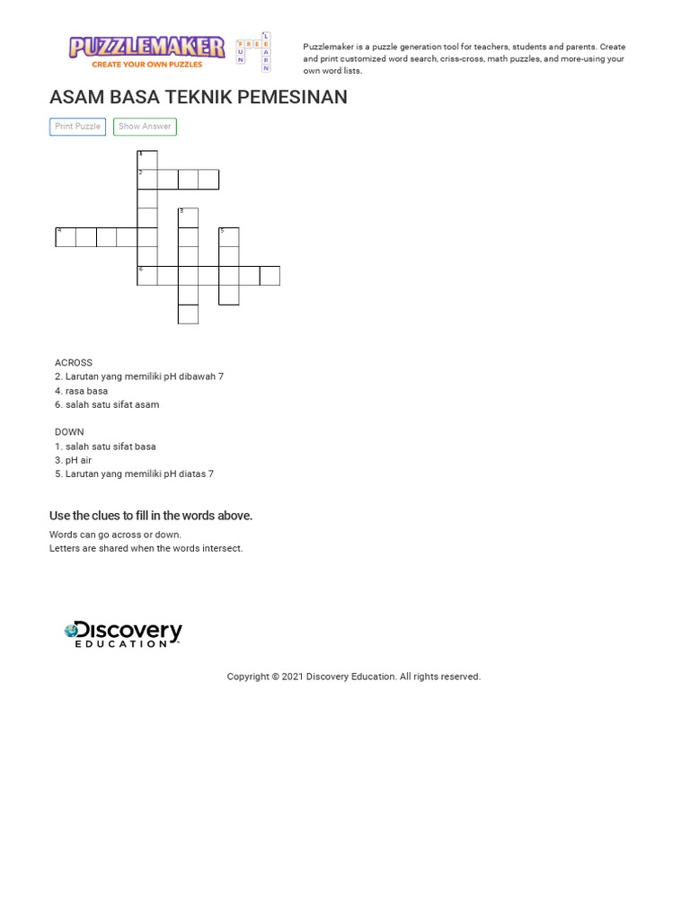 Discovery puzzlemaker 2024