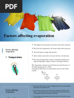 Factors Affecting Evaporation