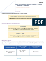 Formulamos El Desafío A Partir de Las Potencialidades de Nuestra Comunidad y Recogemos Información de Las Personas (EPT) E. 2