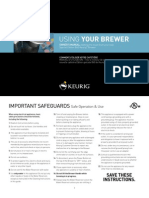 Using Your Brewer: OWNER'S MANUAL: Getting The Most From Your New Special Edition B60 Keurig Brewer