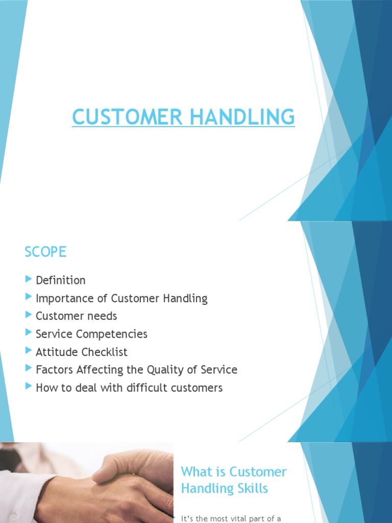 Customer Handling | PDF