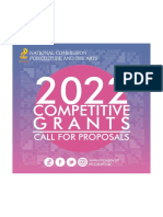 2022 NCCA Call For Proposals - Competitive Grants Program