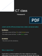 ICT Unit 1 Class Homework