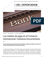 Los Medios de Pago en El Comercio Internacional - Cobranza Documentaría - DIARIO DEL EXPORTADOR