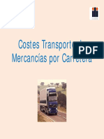 Costes Directos Del Transporte Mercancias Por Carretera