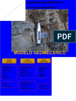 Modelo geomecánico rocas ingeniería minas