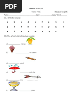cbse class 1 english worksheet pdf