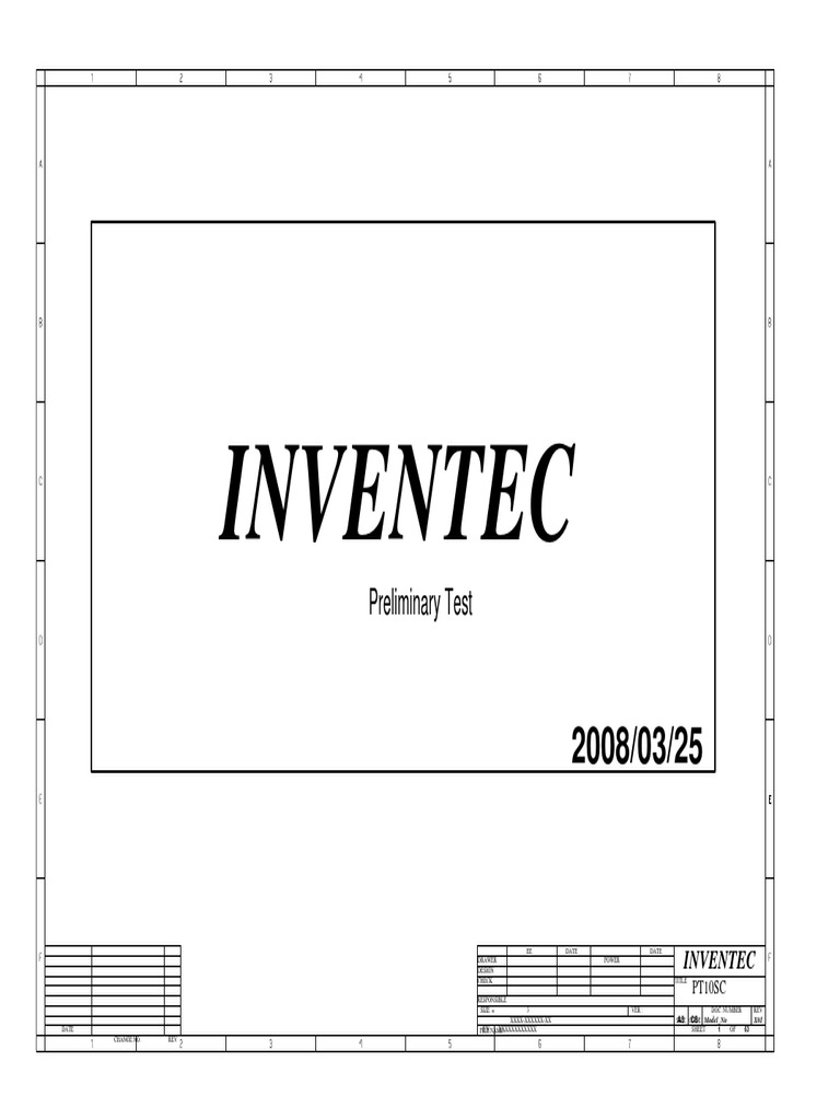 Inventec Preliminary Test PDF Information And Communications