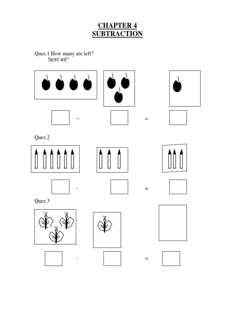 CBSE Class 1 Maths Chapter 4 Worksheet | PDF