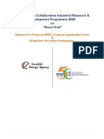 India-Sweden Collaborative Industrial Research & Development Programme 2020 On "Smart Grid"