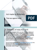 Act Made by Britishers