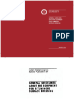 IRC SP 34-1989 General Guidelines About The Equipment For Bituminous Surface Dressing