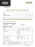 Employment Application Form