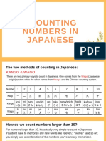 Counting Numbers in Japanese