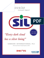 Every dark cloud has a silver lining: Samson international PLC Annual Report 2019/20