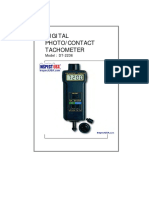 Digital Photo/Contact Tachometer: Model: DT-2236
