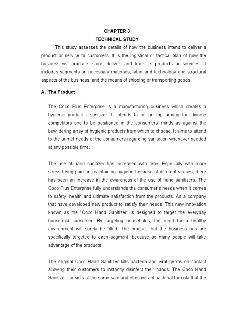 Coco Hand Sanitizer Technical Study | PDF | Disinfectant | Hand Washing