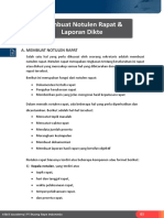 Membuat Notulen Rapat & Laporan Dikte