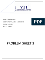 20bcb0010 (Tejas Pratap) Problem Sheet 3
