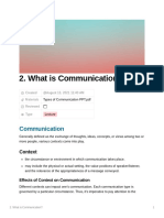What Is Communication