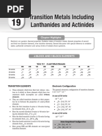 Transition Metals Lanthanides & Actinides