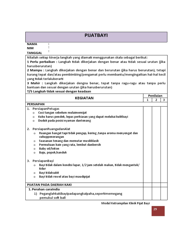 Sop pijat bayi pdf