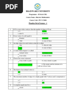 Brainware University: Practice Set of