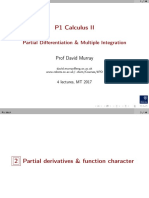 P1 Calculus II: Partial Differentiation & Multiple Integration