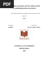 Dying Declaration and Its Application in Administration of Justice