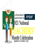 2021 National Month Celebration: Teachers'