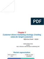 Chapter 7-Customer-Driven Marketing Strategy - Cresting Value For Target Customers (Kotler)