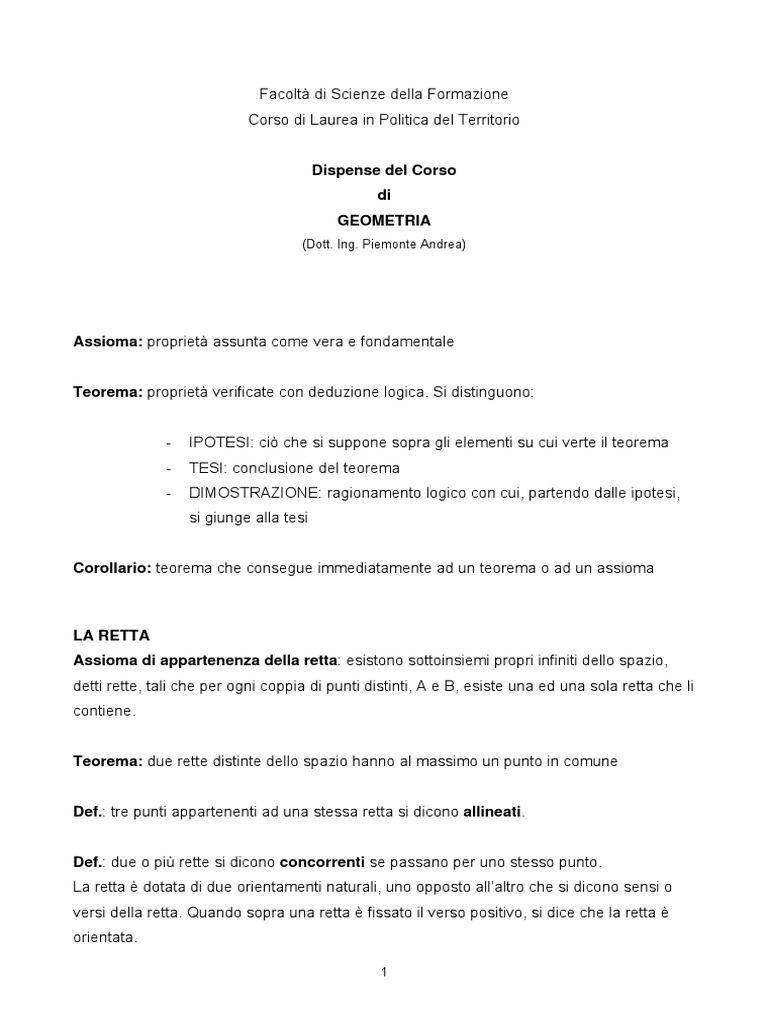Geometria Di Base PDF