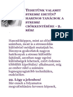 Hasznos Tanácsok A Stressz Csökkentésére - 2. Rész