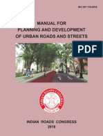 IRC SP 118-2018 Manual For Planning and Development of Urban Roads and Streets