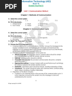 Information Technology (402) : Chapter 1: Methods of Communication