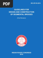 IRC SP 65-2018 Guidelines For Design and Construction of Segmental Bridges PDF