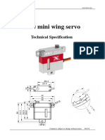 X10 Mini Wing Servo: Technical Specification
