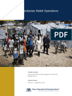 Humanitarian Relief Operations: Peace Operations Training Institute