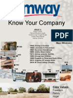 Task 2 - Know Your Company - Amway - Group 11