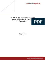 25 Minute Guitar Practice Routine FREE PDF