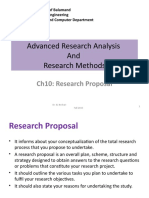 Advanced Research Analysis and Research Methods