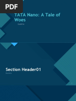 TATA Nano: A Tale of Woes: Click To Edit Master Title Style