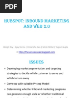Download Case Analysis - HubSpot Inbound Marketing and Web 20  by azayverma SN52208355 doc pdf