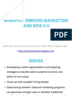 Case Analysis - HubSpot: Inbound Marketing and Web 2.0 