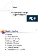 Ch 7. Causal Research Design - Experimentation