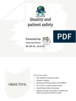 Quality and Patient Safety Principles
